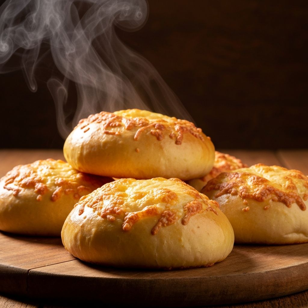 Chipa casera recién horneada